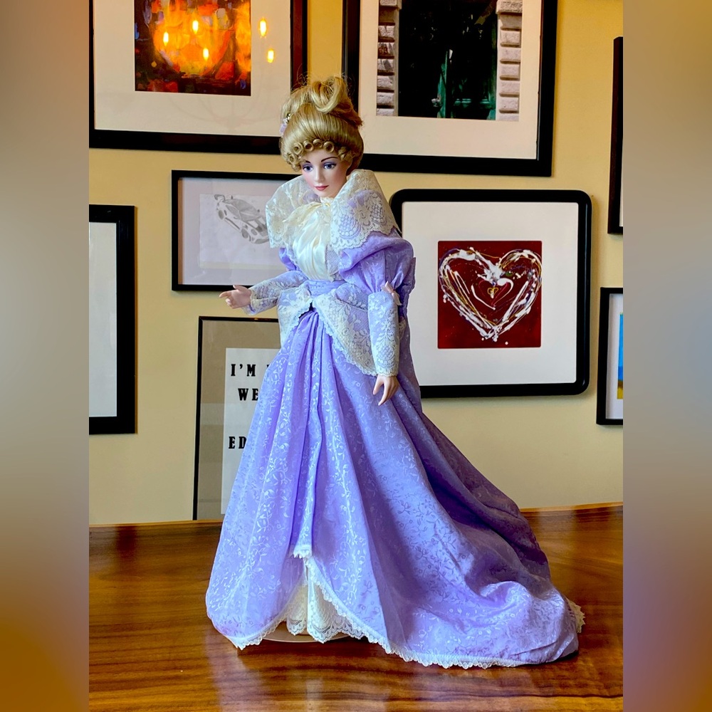 Vintage 1988 Franklin Heirloom Gibson Girl Promenade Porcelain doll
